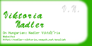 viktoria nadler business card